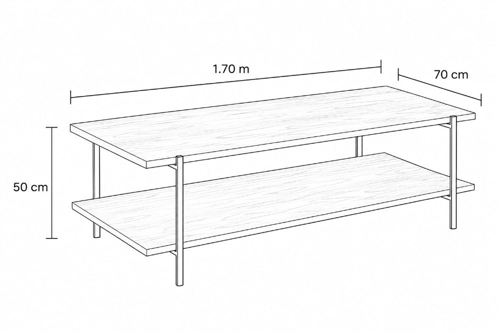 MESA CENTRAL DUO RECTANGULAR