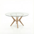 MESA COMEDOR FIORDO REDONDA CRISTAL