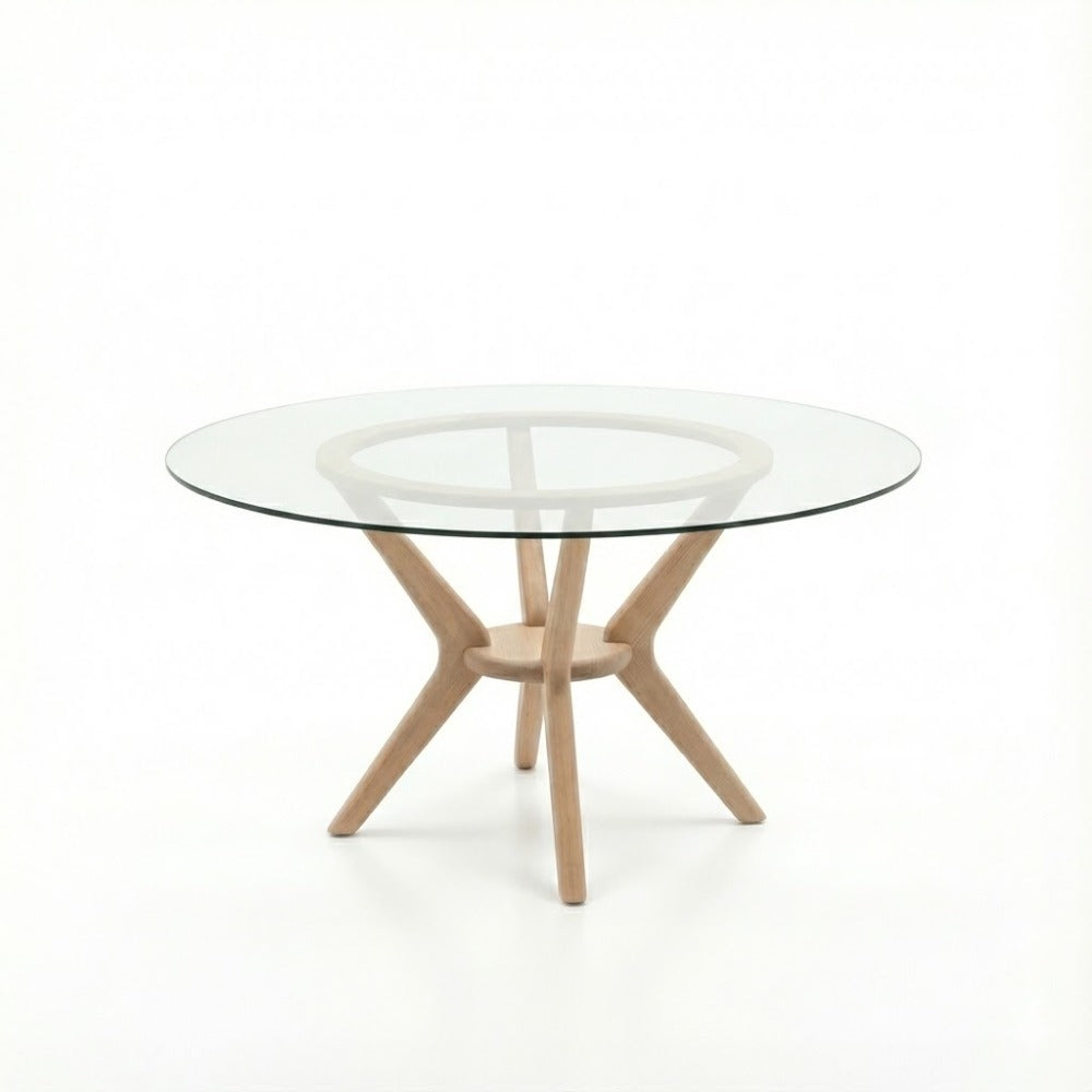 MESA COMEDOR FIORDO REDONDA CRISTAL