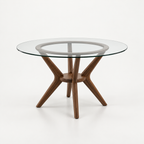 MESA COMEDOR FIORDO REDONDA CRISTAL