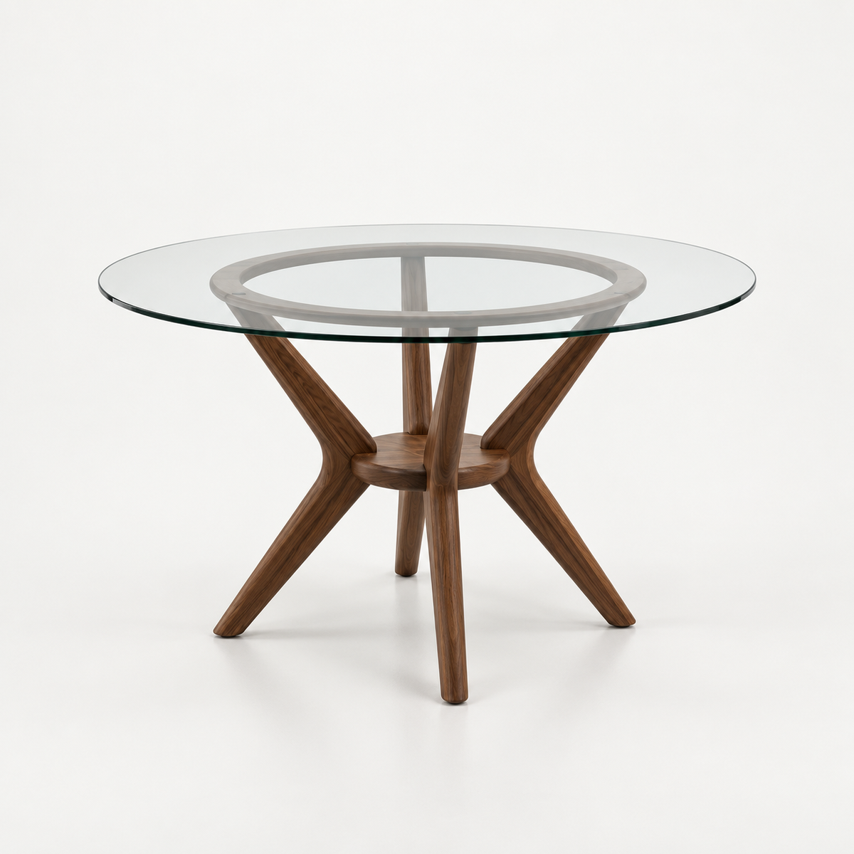 MESA COMEDOR FIORDO REDONDA CRISTAL
