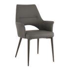 SILLA OCASIONAL BERNI PU GRIS OXFORD PATA GREY-GOLD