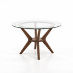 MESA COMEDOR FIORDO REDONDA CRISTAL