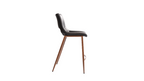 BANCO SHELDON PU NEGRO PATA METAL MADERA