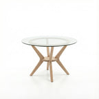MESA COMEDOR FIORDO REDONDA CRISTAL