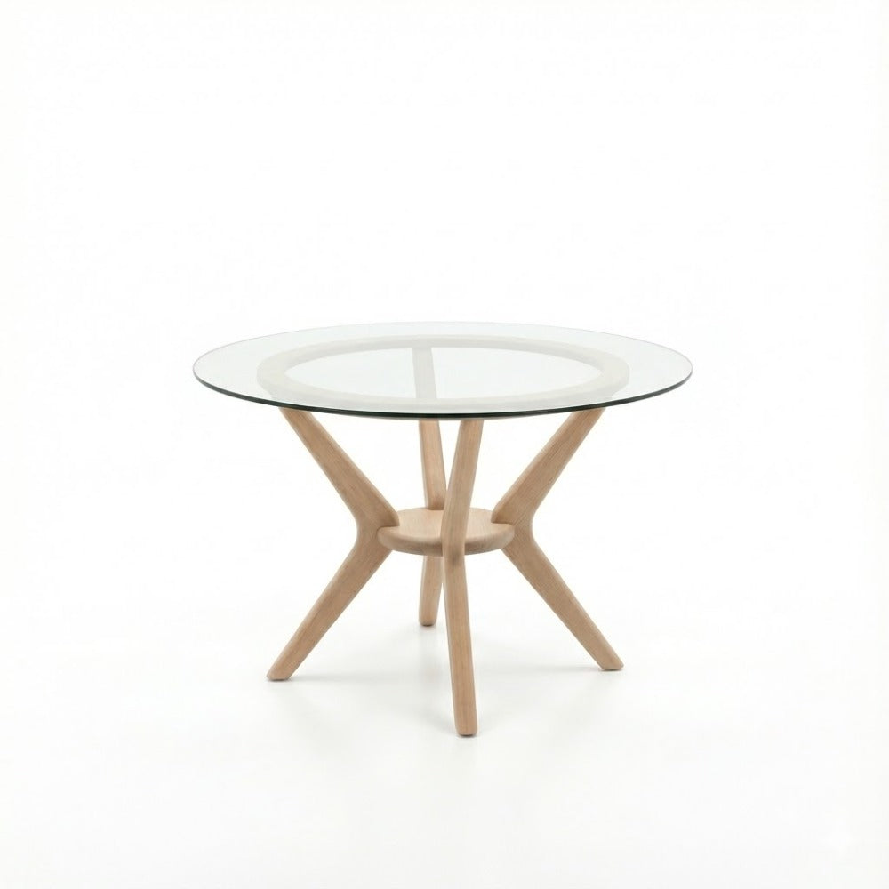 MESA COMEDOR FIORDO REDONDA CRISTAL