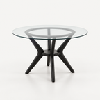 MESA COMEDOR FIORDO REDONDA CRISTAL