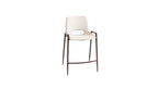 BANCO SHELDON PU BEIGE PATA METAL MADERA