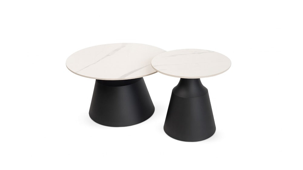 MESA OCASIONAL TAG MADDONA 2 MESAS GLOSS BLANCA