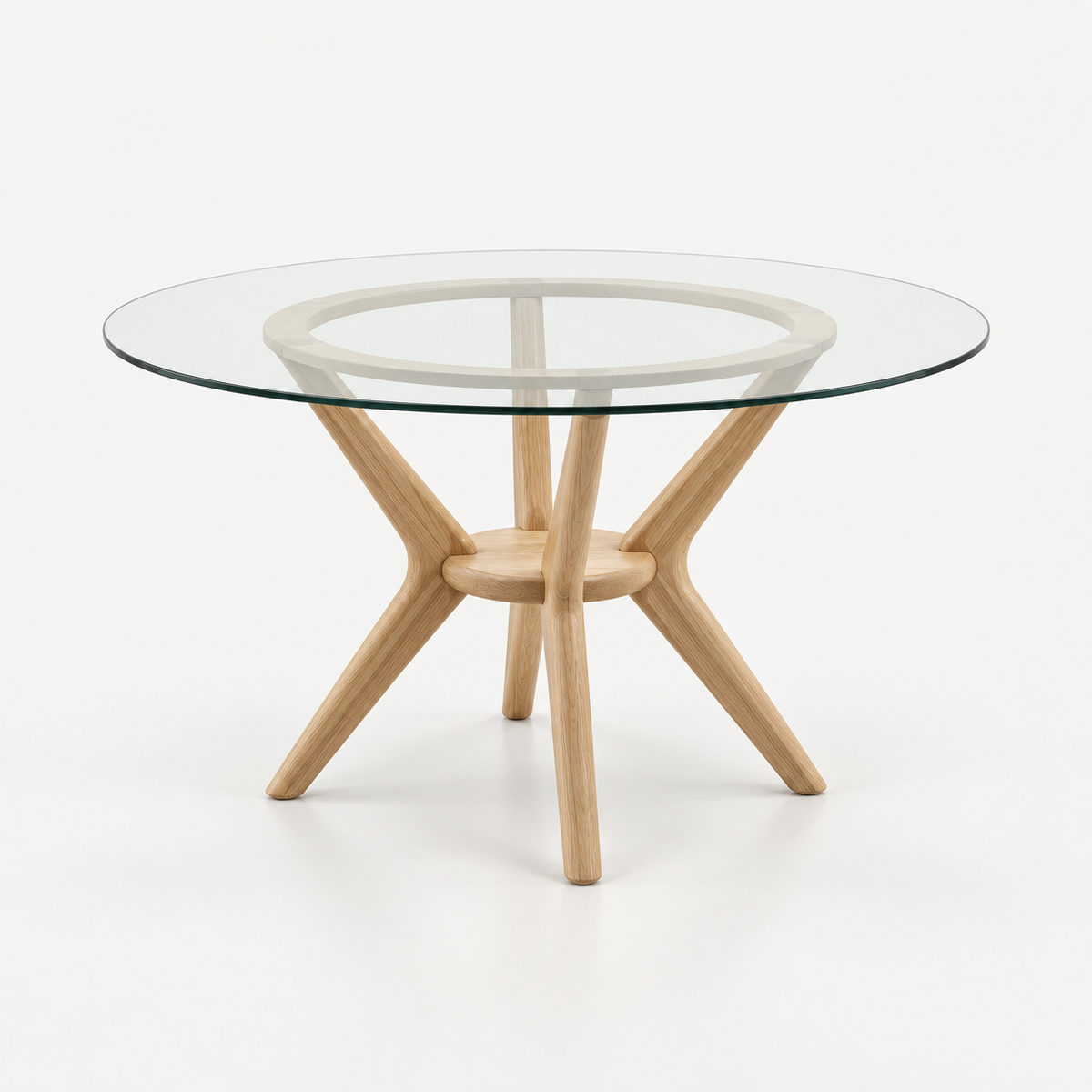MESA COMEDOR FIORDO REDONDA CRISTAL