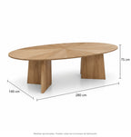 Medidas de mesa comedor elipse c6