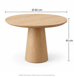 Medidas de mesa lateral deía