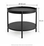 Medidas de mesa lateral nidaly
