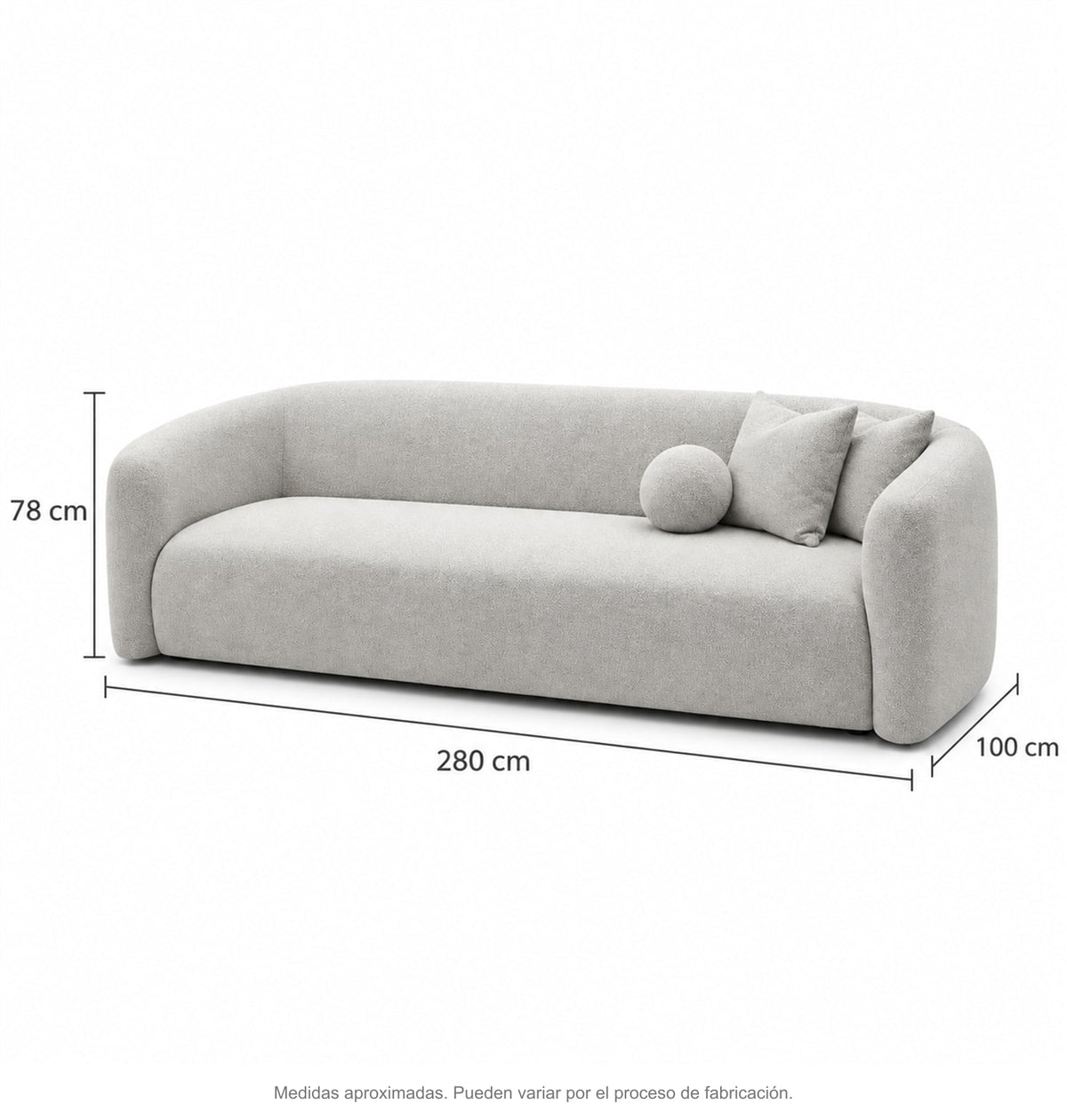 Medidas de regina sofa