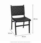 Medidas de silla helen negra