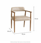 Medidas de silla toscana