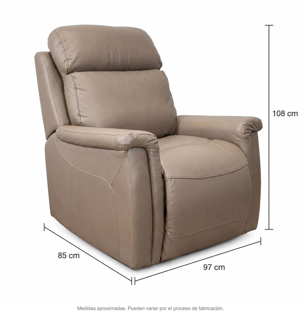 Medidas de sillon reclinable mikel