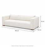 Medidas de sillon sofa ignacia