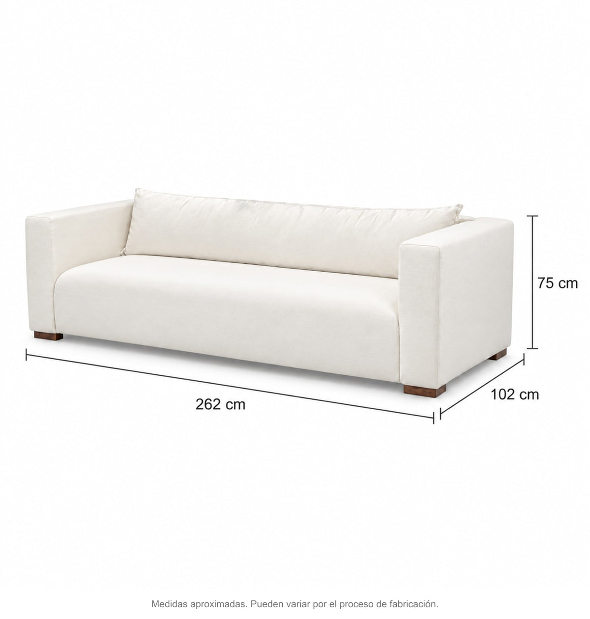 Medidas de sillon sofa ignacia
