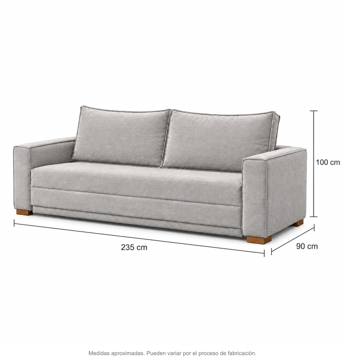 Medidas de sofa cama temozon