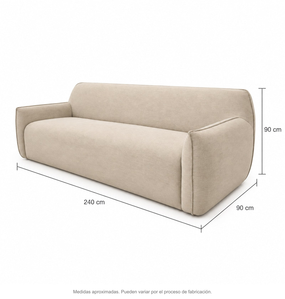 Medidas de sofa camberra